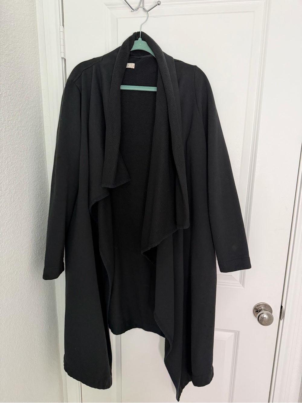 UGG Black Open-Front Draped Cardigan